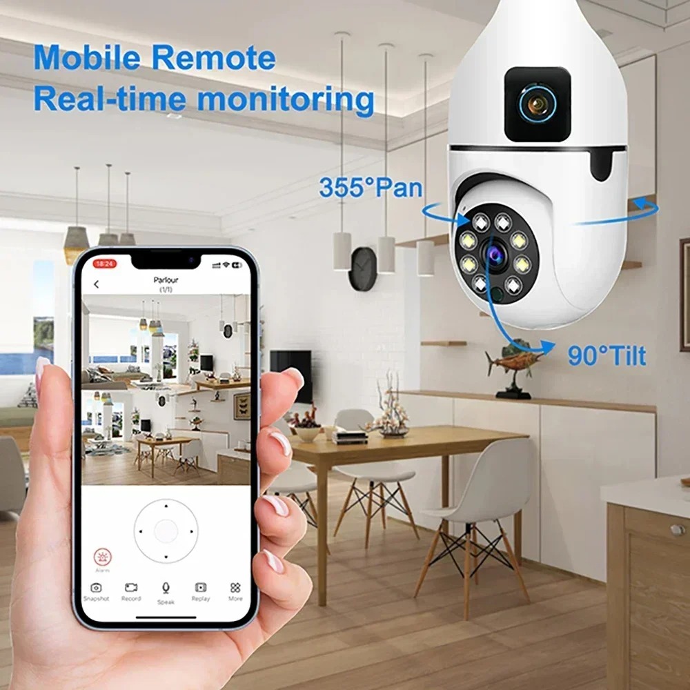 كاميرا مراقبة أمنية E27 بدقة 8 - مراجعة Baby Nursery Camera وسعره
