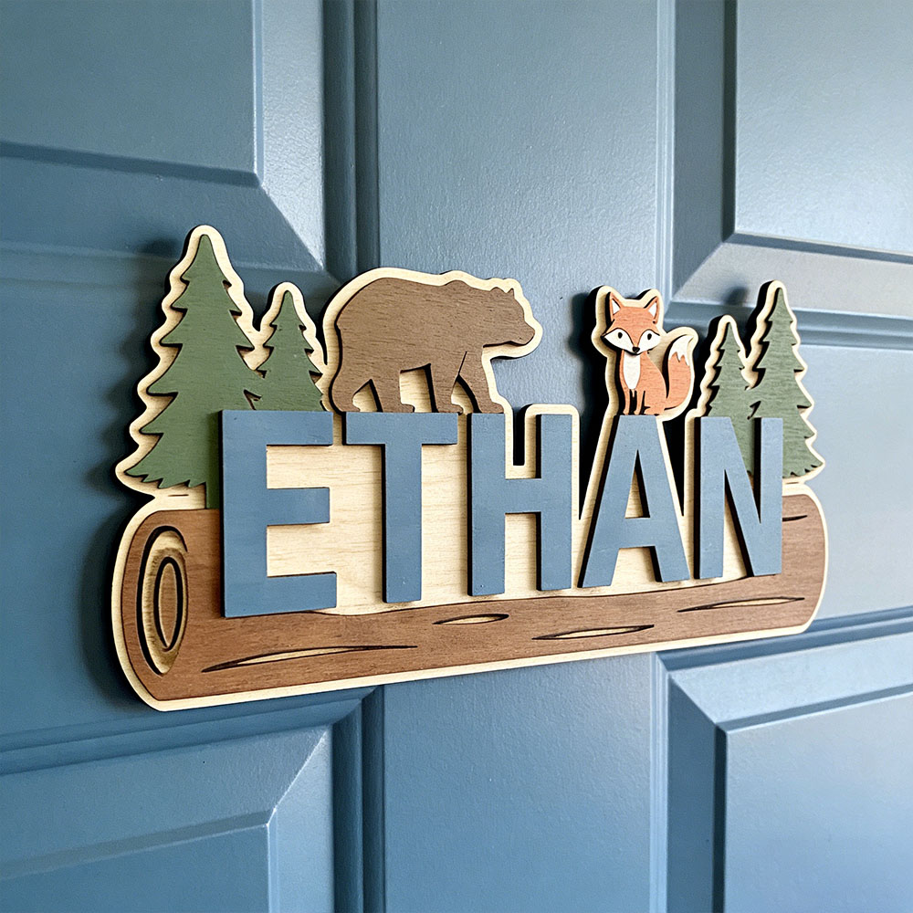 لافتة خشبية مخصصة باسم الطفل ب - مراجعة Baby Nursery Decor وسعره
