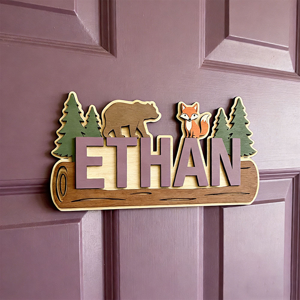 لافتة خشبية مخصصة باسم الطفل ب - مراجعة Baby Nursery Decor وسعره
