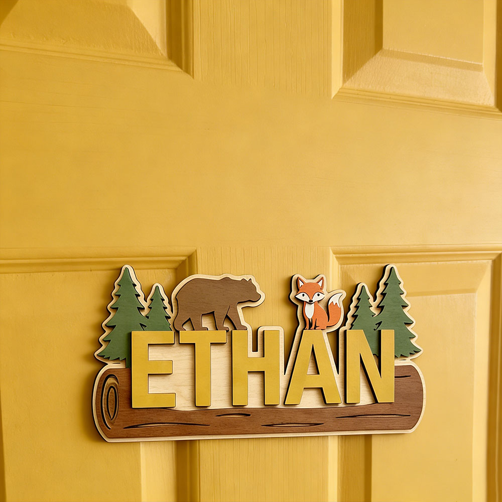 لافتة خشبية مخصصة باسم الطفل ب - مراجعة Baby Nursery Decor وسعره
