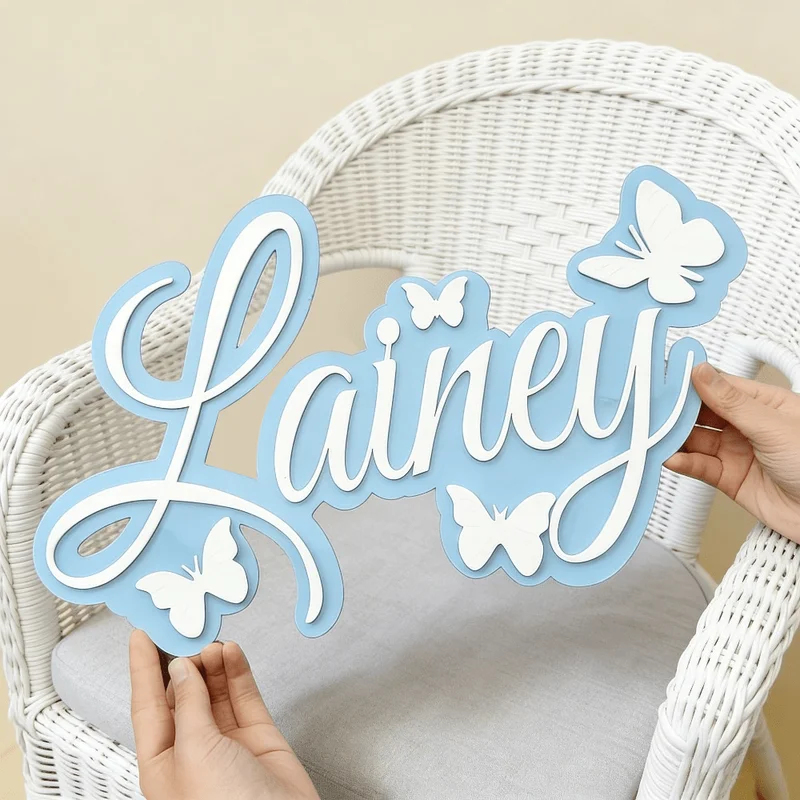 لوحة اسم الطفل المخصصة، تصميم  - مراجعة Baby Nursery Decor وسعره
