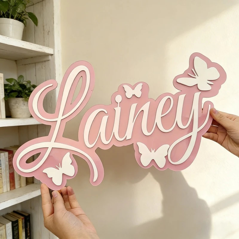 لوحة اسم الطفل المخصصة، تصميم  - مراجعة Baby Nursery Decor وسعره