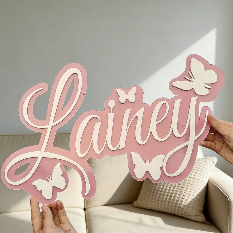 لوحة اسم الطفل المخصصة، تصميم  - مراجعة Baby Nursery Decor وسعره