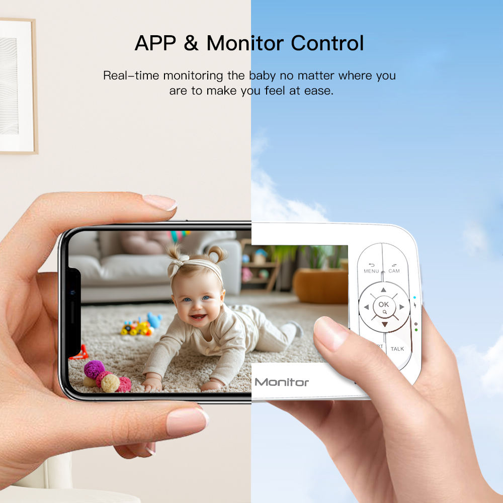 5 بوصة 2MP 1080P APP التحكم عن - مراجعة Baby Nursery Camera وسعره