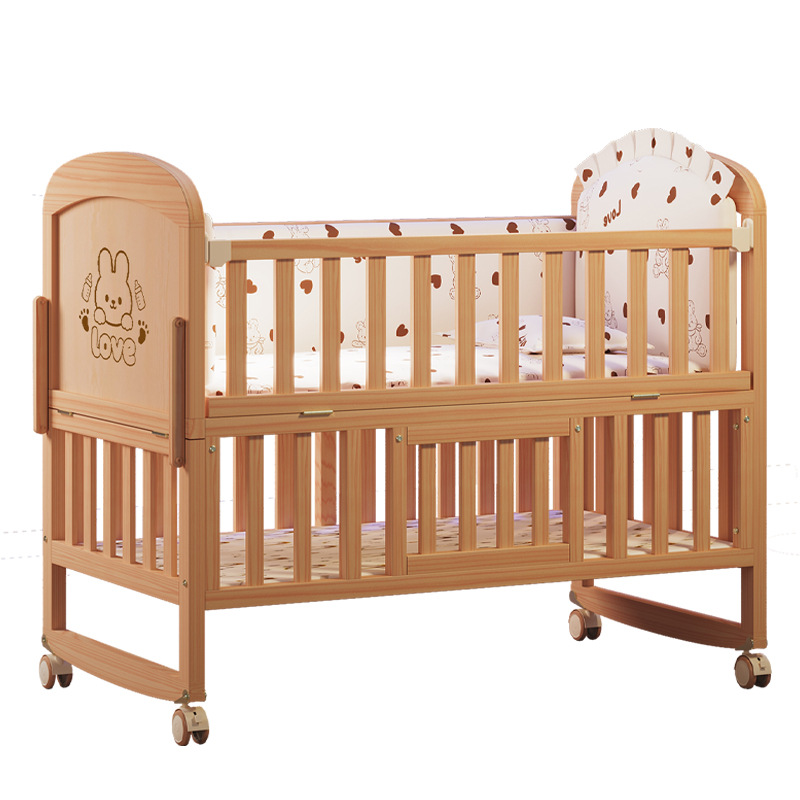 سرير أطفال من الخشب الصلب قابل - مراجعة Baby Nursery With Queen Bed وسعره
