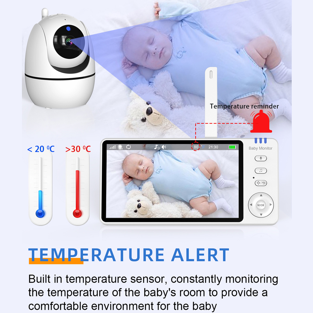 جهاز مراقبة الطفل بالفيديو مع  - مراجعة Baby Nursery Camera وسعره