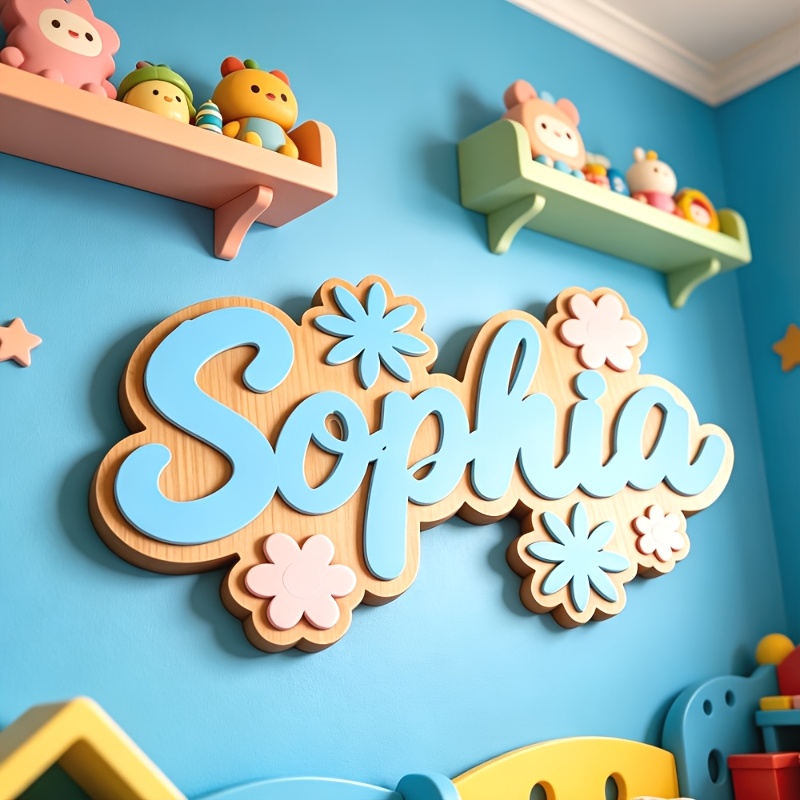 لافتة غرفة مخصصة بتصميم زهور،  - مراجعة Baby Nursery Decor وسعره