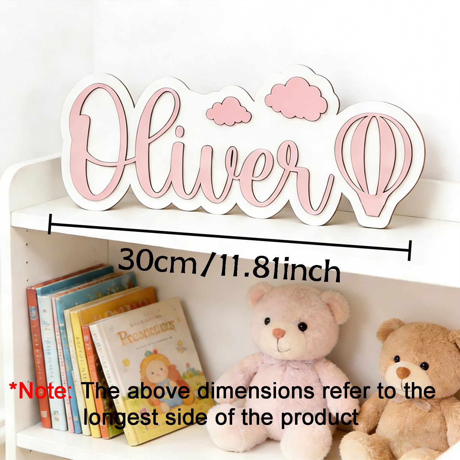 لافتة غرفة مخصصة على شكل منطاد - مراجعة Baby Nursery Decor وسعره