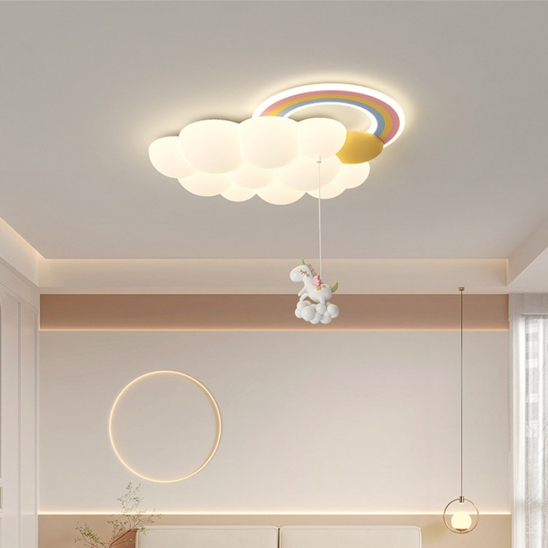 مصباح سقف عصري بتصميم قوس قزح  - مراجعة Baby Nursery Ceiling Light وسعره