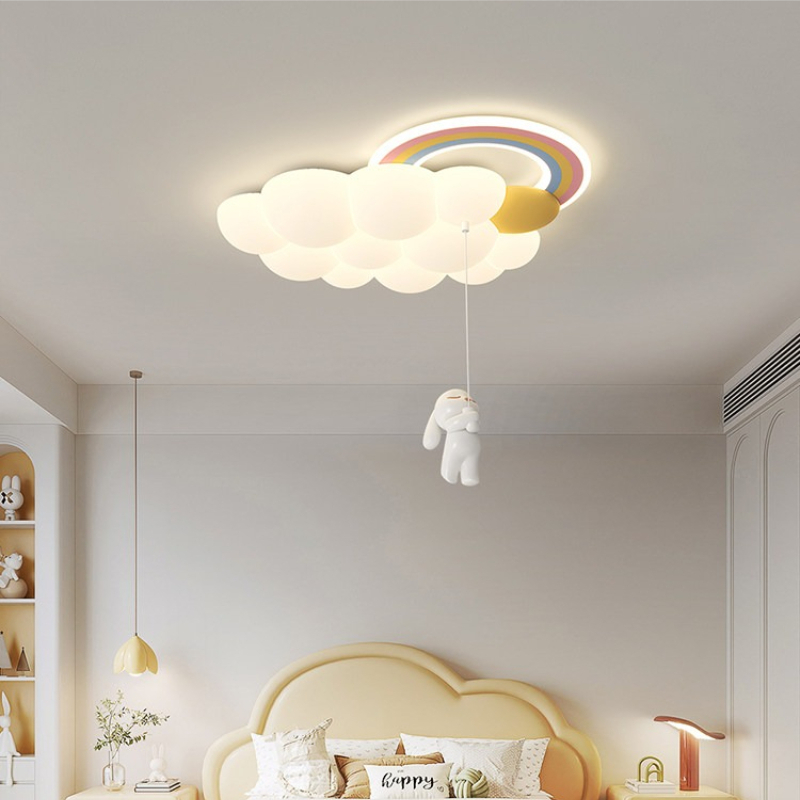 مصباح سقف عصري بتصميم قوس قزح  - مراجعة Baby Nursery Ceiling Light وسعره
