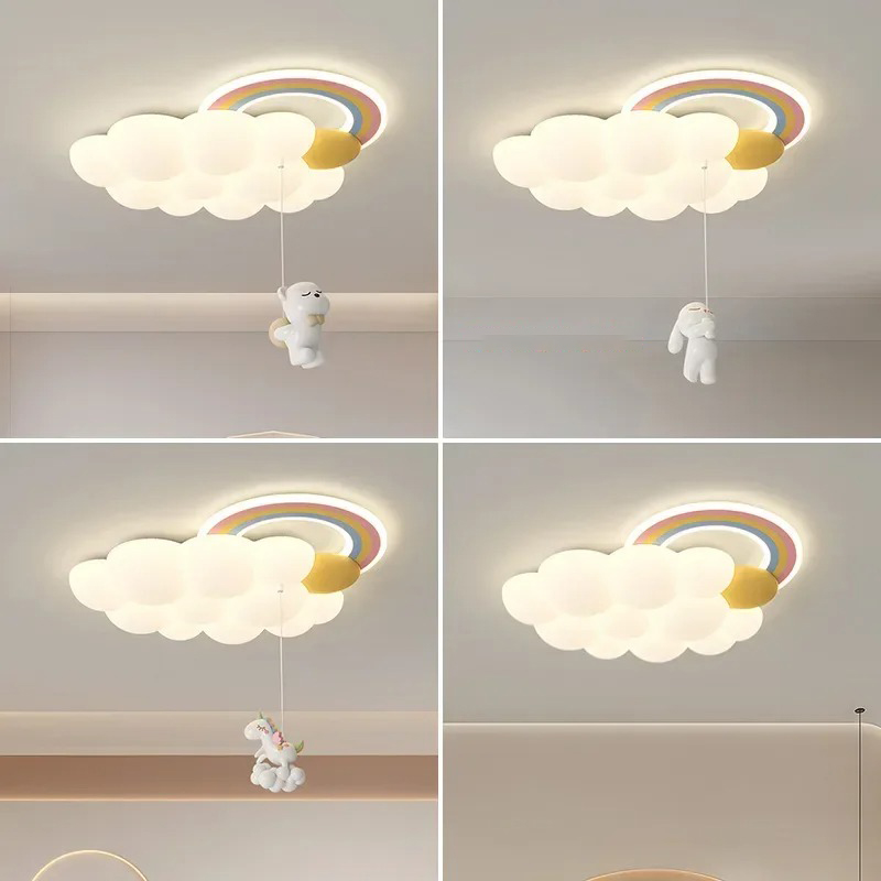 مصباح سقف عصري بتصميم قوس قزح  - مراجعة Baby Nursery Ceiling Light وسعره