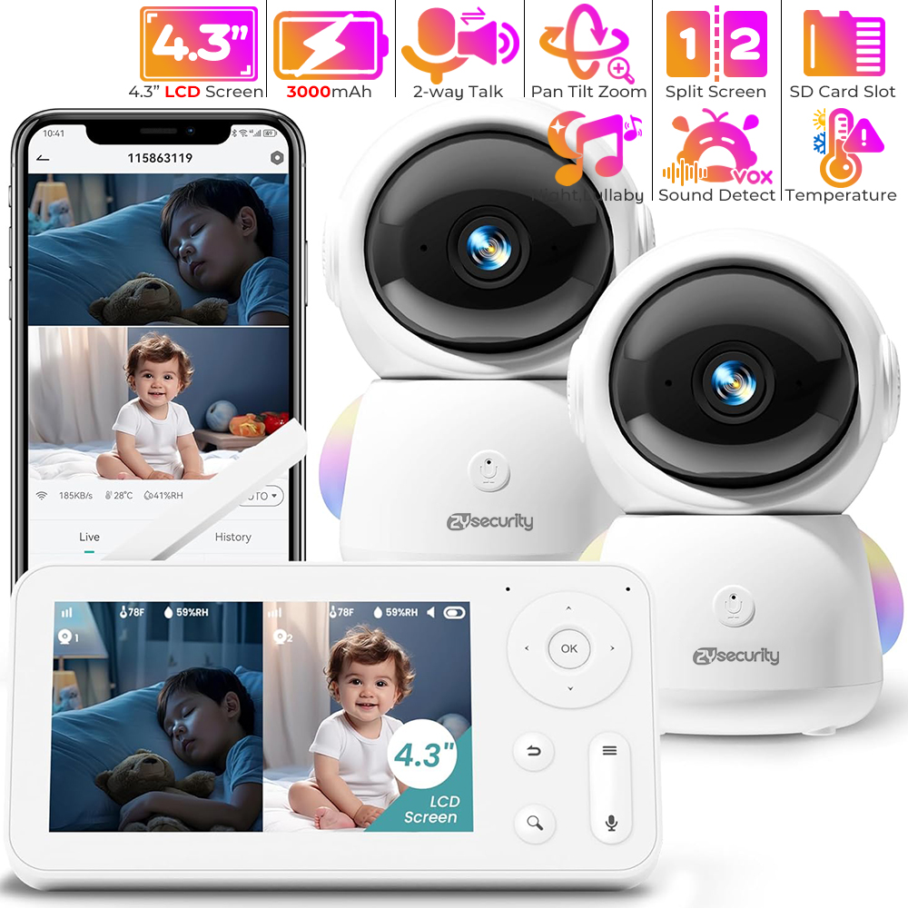 جهاز مراقبة الطفل 2K مع كاميرت - مراجعة Baby Nursery Camera وسعره